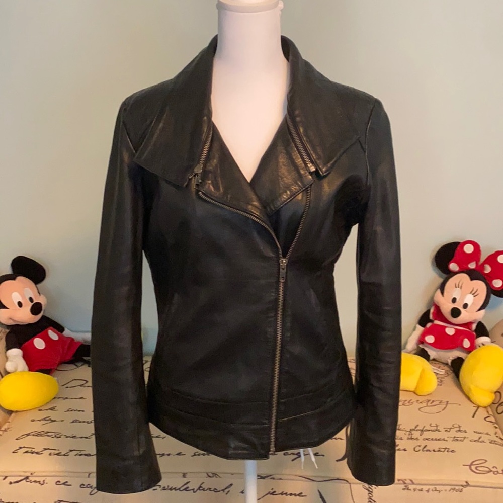Desigual genuine leather jacket